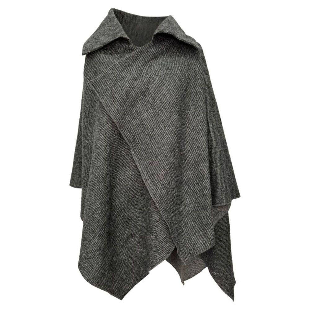 Vivienne Westwood Red Label Asymmetric Cape in Grey Wool